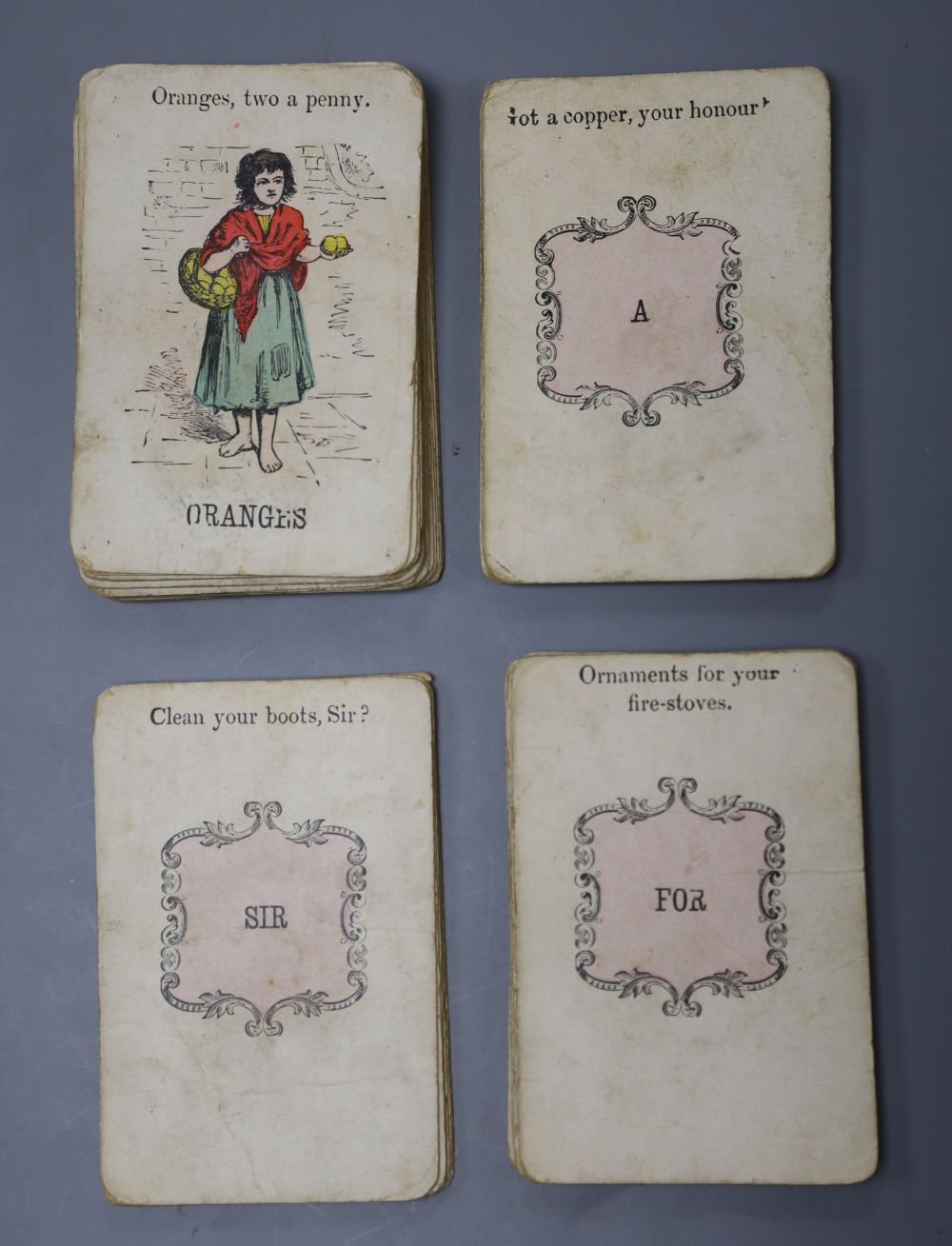 THE STREETS OF LONDON card game originally by George Williams in 1860s and by John Jaques from c1880.